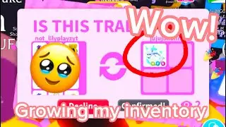 🥹WOW!🥹 I Traded HALF OF MY INVENTORY For THIS! Growing My Inventory In Adopt me! Adopt me trading!
