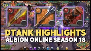 Season 18 Defensive Tank Highlights (Guild: Paura), Albion Online ZvZ (West)