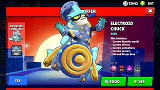Drawing EVERY Brawl Stars Skin -  ELECTROID CHUCK