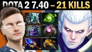 Invoker Pro MID with Idol and 21 Kills - Dota 7.41