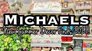MICHAELS NEW SUMMER DECOR 2021 &bull; SHOP WITH ME &bull; Lake Collection