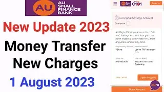 Au small finance bank new charges | Au bank service charges | Au small finance bank charges