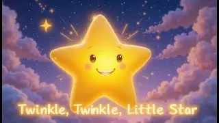 Twinkle Twinkle Little Star with gentle white noise and star visuals