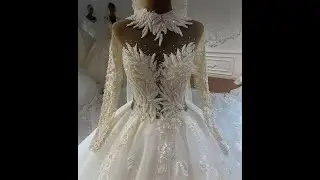 NS4215 Amanda Novias heavy lace beading French wedding dress robe de mariee bridal shopping