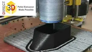 Direct3D Pellet Extruder for 3D Printing - Making its hopper in PP-CF (Polypropylene Carbon Fiber)