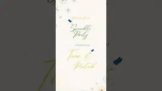 Celebrate with a Sprinkle Party! Check out Tina & Prateek's adorable invite by Graphic Wings.