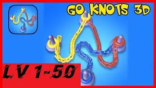 Go Knots 3D Level 1 - 50 Walkthrough