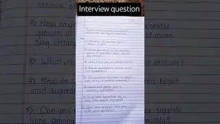 Interview questions