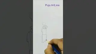 Beautiful Indian Village/rainy season scenery/Monsoon Scenery Drawing/working women #youtubeshorts