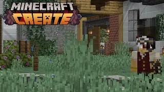 I Build a Logging Mill Using Minecraft Create Mod! Create Remaster