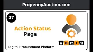 PropennyAuction - Backend admin auction  status management