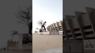 Half cab flip noseslide