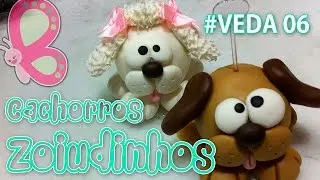 Cachorros Zoiudinhos - Porta recado em Biscuit - Sah Passa o Passo #VEDA 06