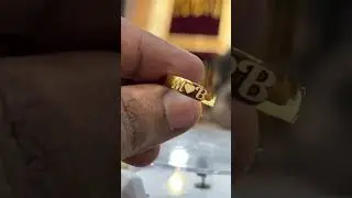 😱2 gram customized gold ring 916 #trending #916hallmarkjewellery @mangalamfathimajewellers