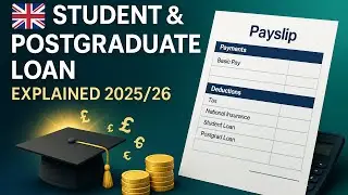 STUDENT & POSTGRADUATE LOAN EXPLAINED | 2025/26 | UK #studentloans #postgraduate #payslip #hmrc #uk