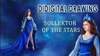 Digital art. Draw a girl in  Adobe Photoshop | персонажное рисование |
