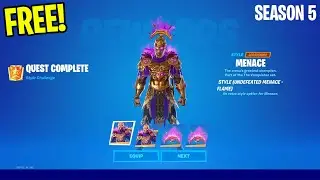 How To Unlock *FREE SKIN* Undefeated Menace & Plume Helmet Style - Season 5