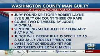 Washington County man found guilty of sex crime, faces 14 more