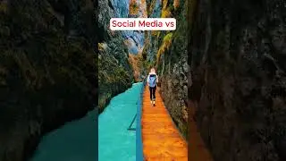 Social Media vs Reality 🤣🤣 #travel #explore #shorts