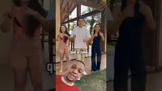 J&uacute;lia Ortiz, Miguel Oliveira e  Vit&oacute;ria Souza resolveram fazer uma dancinha gospel