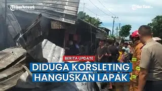 Lapak Pedagang di Jalan Galangan Kapal Makassar Hangus Terbakar