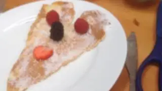Love heart pancakes
