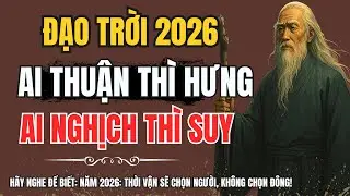 Cổ Nhân Tri Thuật| ĐẠO TRỜI NĂM 2026 AI THUẬN THÌ HƯNG, AI NGHỊCH THÌ SUY