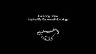 Galloping horse animation inspired by Eadweard Muybridge - Group work