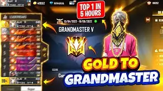 GOLD TO GRANDMASTER REGION TOP 1 WITH HACKER  || S-27 || WITHOUT GLITCH || GARENA FREE FIRE 🔥