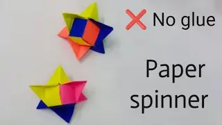 Easy Origami Fidget Spinner - How to Fold || Paper Spinner || Craft