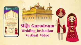 Sikh Animated  Wedding Invitation Video || Sikh Wedding Invitation || Creative Invitations