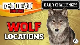 Red Dead Online - Wolf Location - Daily Challenge - RDR2 - Wolves Killed