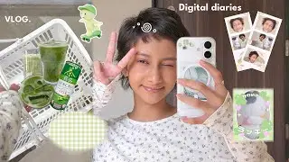 Digital diaries | days in my life | papa's bday, moving progress, new sticker book & more.🥯🍓
