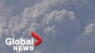 Massive ash plume over Caribbean volcano on St. Vincent forces evacuation