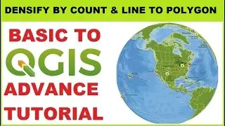 Densify By Count and Line to Polygon in QGIS I Densify By Count I Line to Polygon I Vector Tools