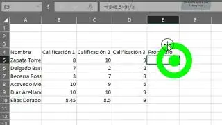 Tipos de datos de Excel