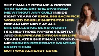 She Became A Doctor And Divorced Me — Years Later She Came Back Broken