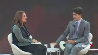 Melinda Gates in conversation with Justin Trudeau on gender equality, youth voting, and more
