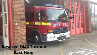 London Fire Brigade F446 East Ham Reserve Fire Rescue unit Turnout