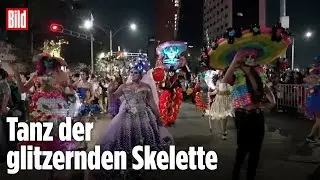 Mexiko-Stadt: Parade er&ouml;ffnet Feierlichkeiten zum Fest der Toten