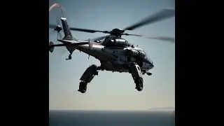 Futuristic Combat Helicopter Transforms and Takes Off  4K Ultra Cinematic AI Video 🚁🔥