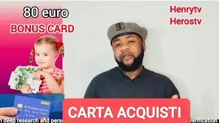 Carta acquisti - shopping card bonus in Italy