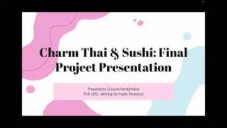 Charm Thai and Sushi Mini Kits Presentation 