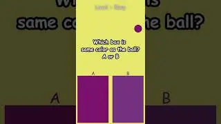 Which one is the same color as the ball? A or B? give a like if you are right #guessthecolor #game