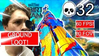 32 Kills on REBIRTH ISLAND with CONSOLE 80 FOV, 60 FPS and GROUND LOOT only!!