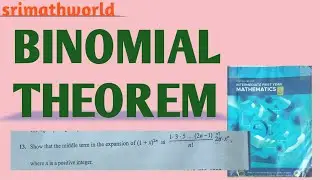 |Binomial theorem| inter new syllabus 2025| cbse class11| 4 marks problems|