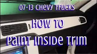 How to Paint inside trim on my Tahoe (07-13) Chevy trucks