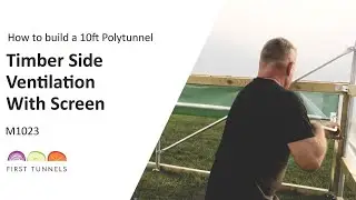 10ft Polytunnel | Timber Rails & Screen Guide | M1023