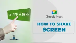 How To Share Screen On Google Meet? Screen Mirroring On Google Meet Through PC | Google Meet