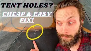 Quick and Easy Way to Patch a Tent // How to Fix a Hole in Tent Mesh